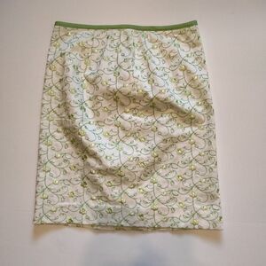 Peck & Peck Flowered Preppy Skirt